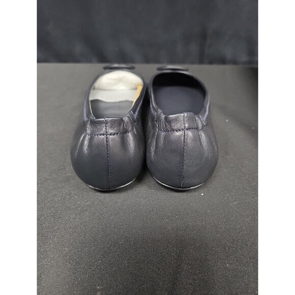 Tory Burch $298 Black Pave Minnie Travel Ballet Flats Shoes Size 7 NIB New - Picture 6 of 8